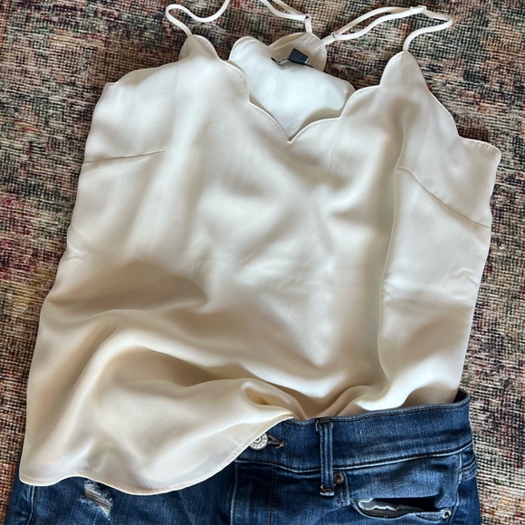 Off White J.Crew Mercantile Camisole in Size 0 - Picture 2 of 3